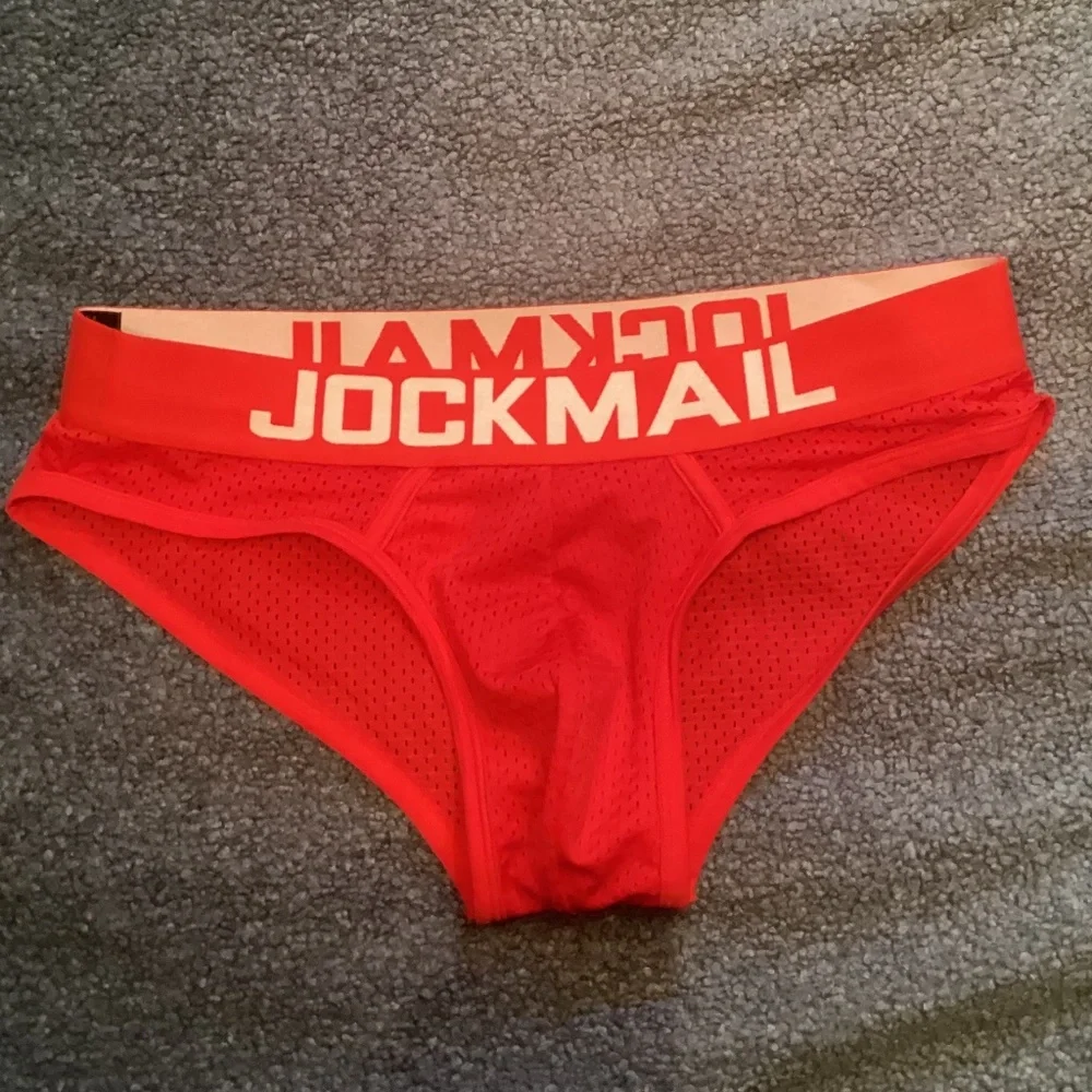 Jockmail red mesh brief - Picture 2 of 4